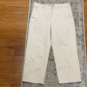 Everlane Beige / cream women’s size 10 jeans - cropped straight short